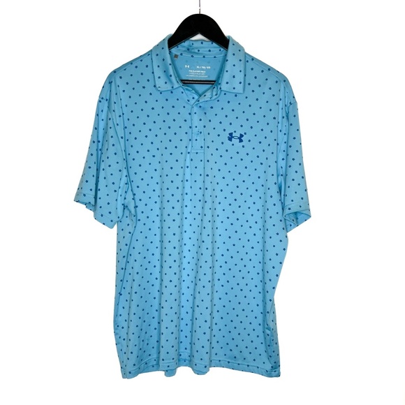 Under Armour Polo Men's Playoff Polo 2.0 Mini Flower Print - Picture 1 of 7